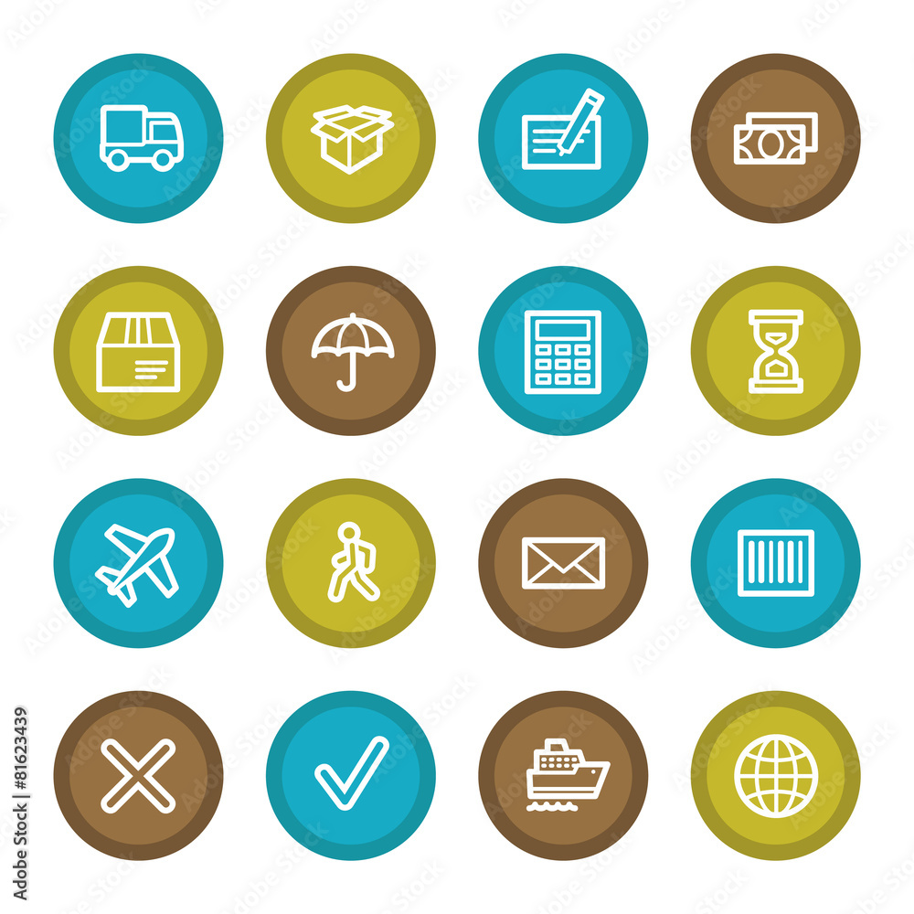 Delivery web icons set Delivery web icons set