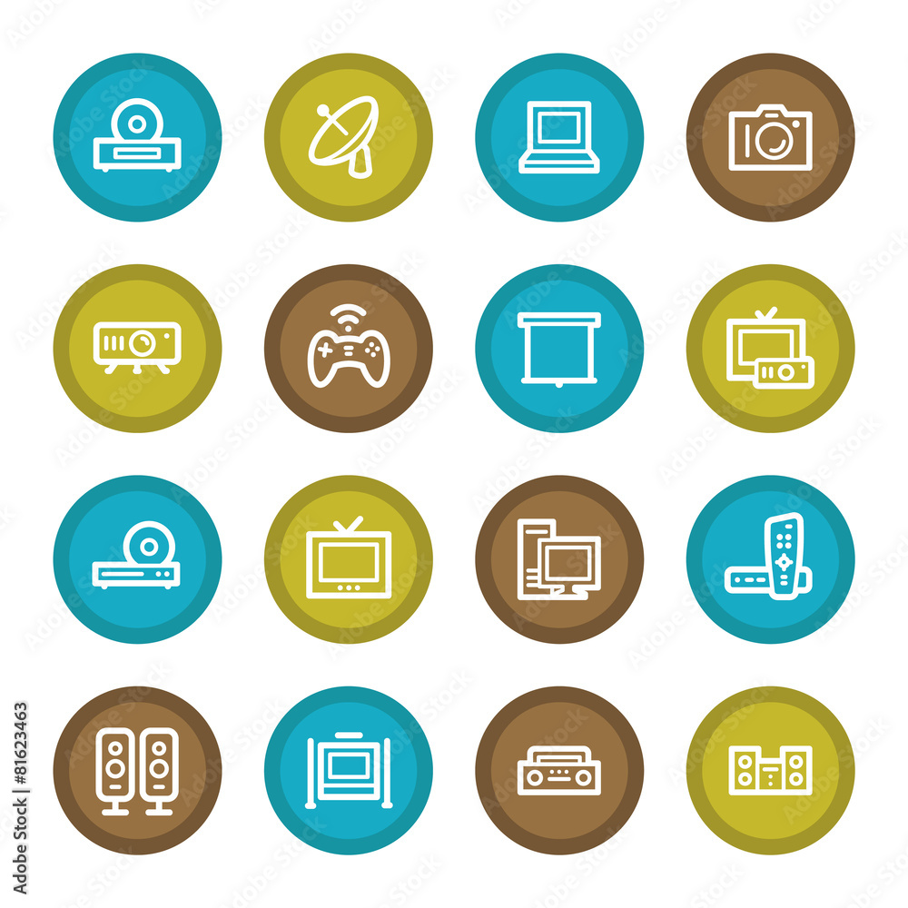 Electronic Appliances Web Icons Electronic Appliances Web Icons