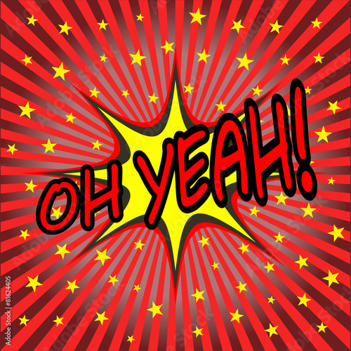 oh yeah comic speech bubble