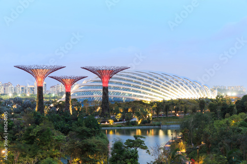 Gardens by the Bay is a park spanning 101 hectares of reclaimed