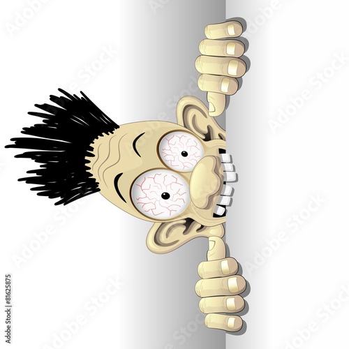 Fun Shocked Cartoon Character