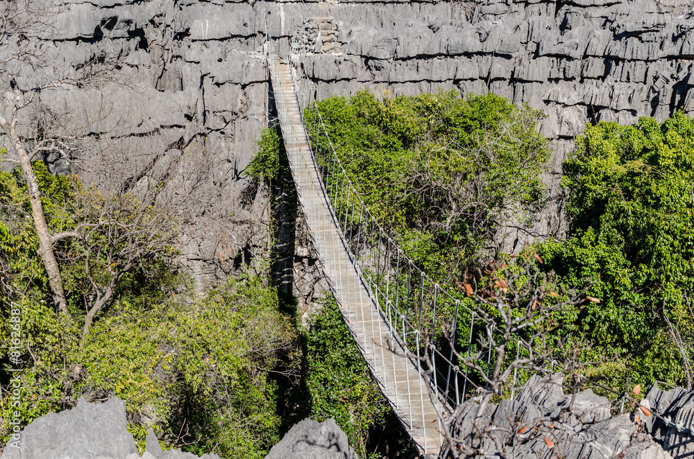 Fototapeta premium Grey Tsingy in Ankarana Park Madagascar