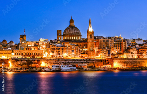 Valetta by night, Malta © davidionut