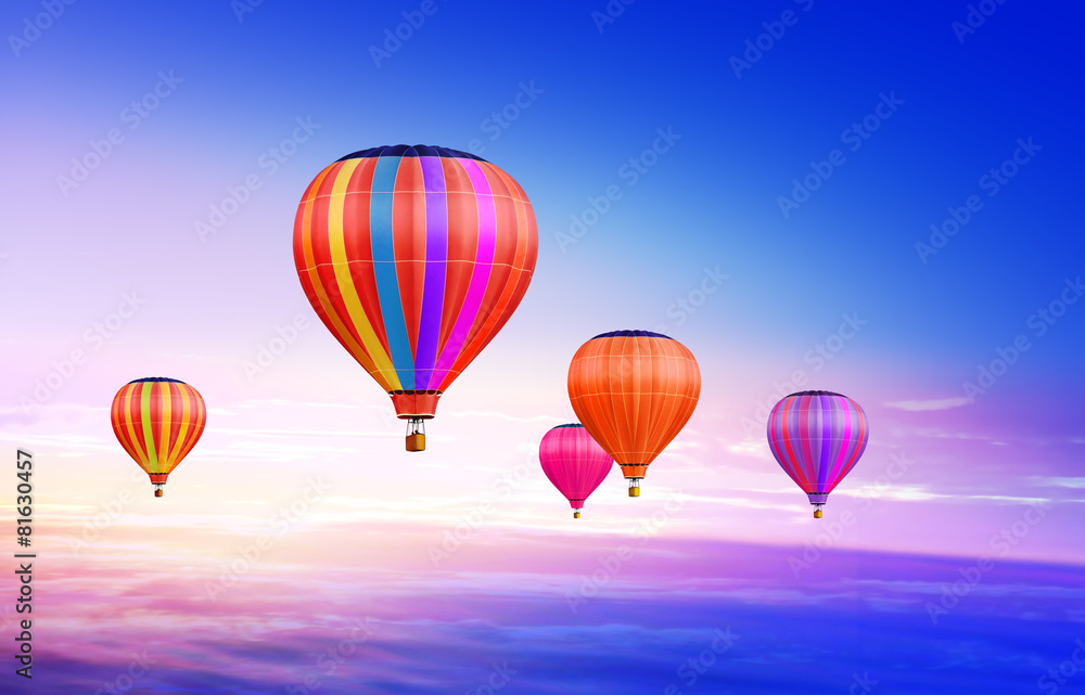 Fototapeta premium air-balloons in sky