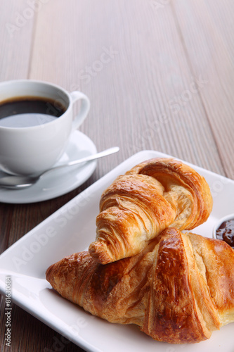 coffee and croissant