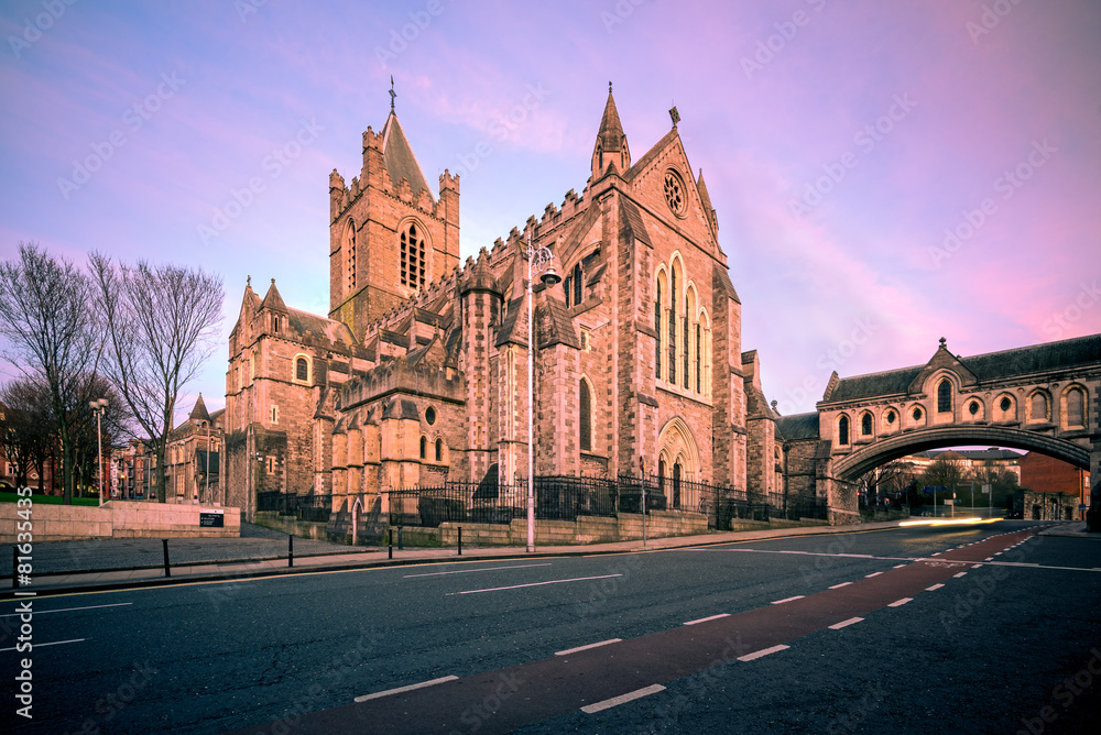 Naklejka premium Christ Church Cathedral Dublin Irlandia