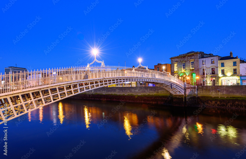 Ha'penny bridge Dublin Ireland