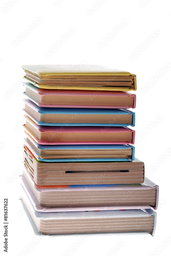 Stack of books isolated on white background Stack of books isolated on white background