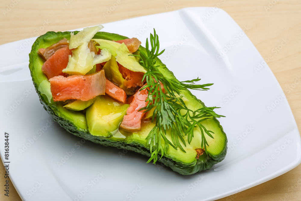 Salmon and avocado salad Salmon and avocado salad
