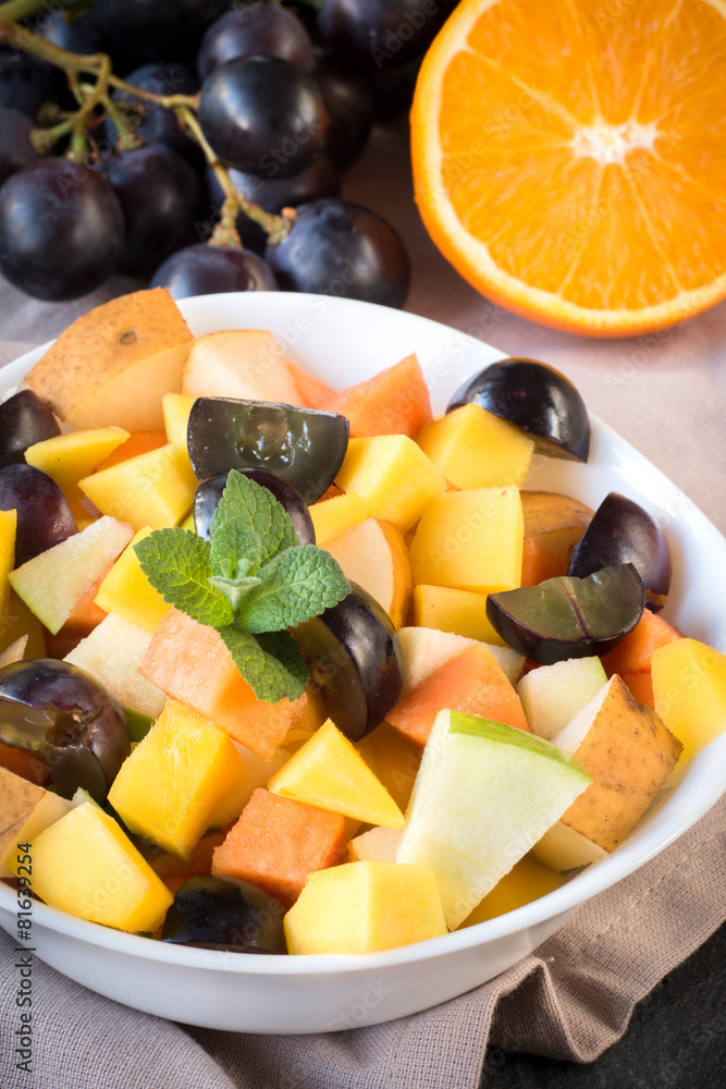 Salad with sliced fruit Salad with sliced fruit