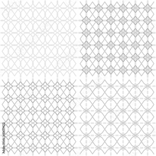 Seamless geometric openwork pattern - Illustration