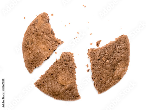 Splitted bitten cookie