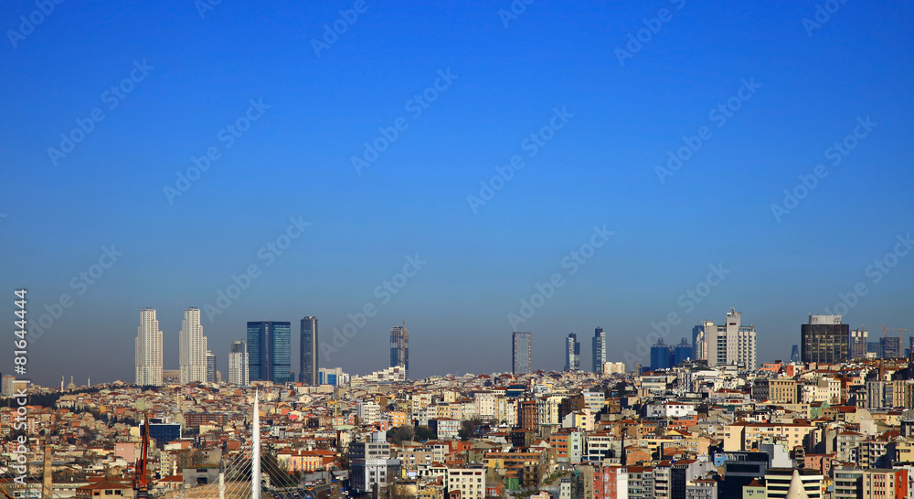 View to Beyoglu, Istanbul.