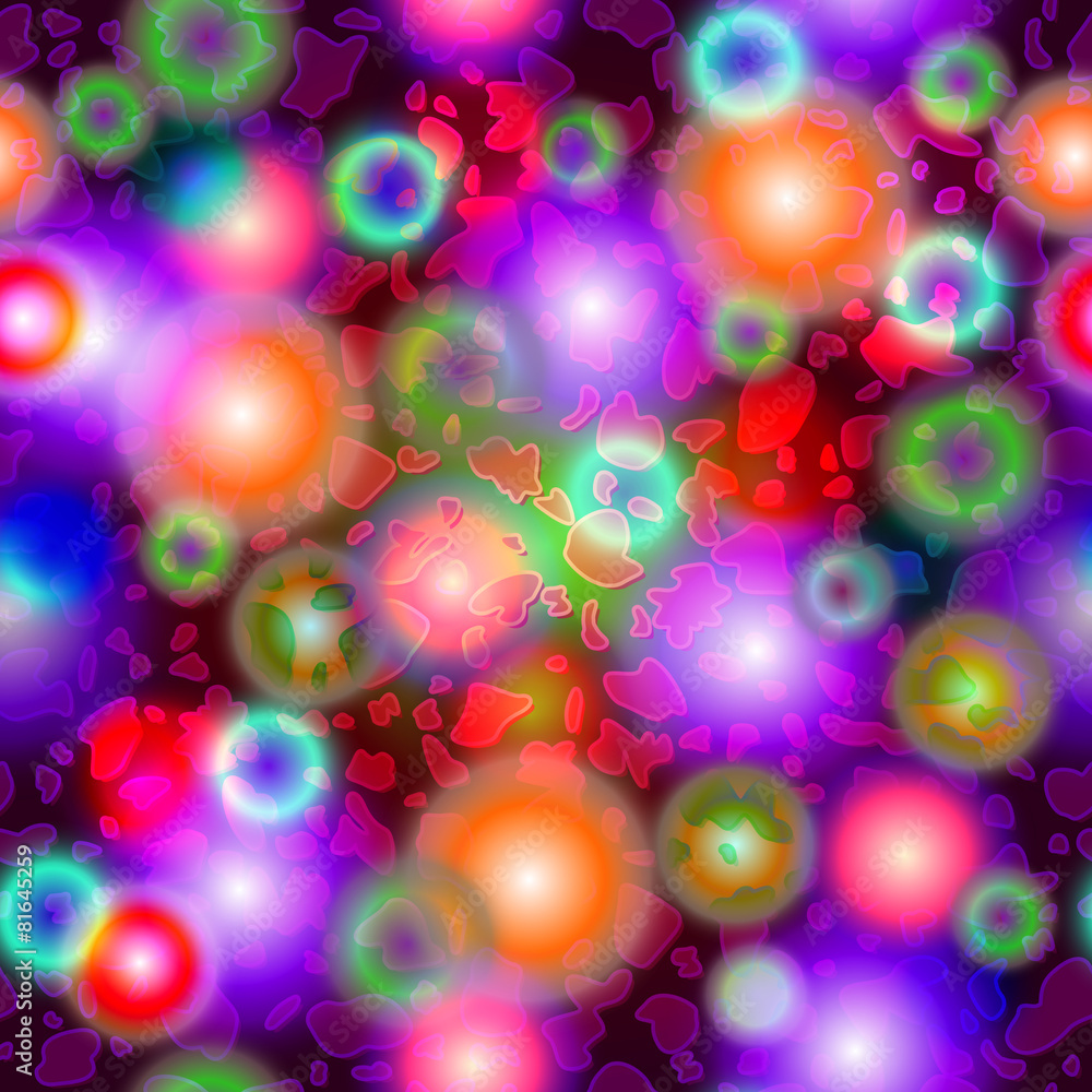 Endless colorful spots pattern