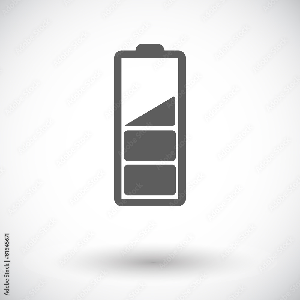 Charging the battery, single icon. Charging the battery, single icon.