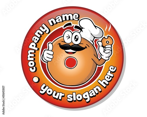 donuts logo design vector