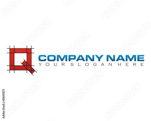 q square red logo image vector