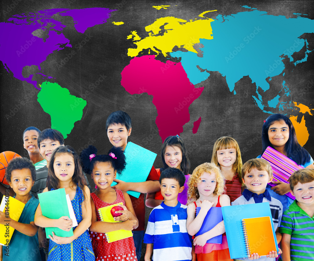 Global Globalization World Map Environmental Concept Global Globalization World Map Environmental Concept
