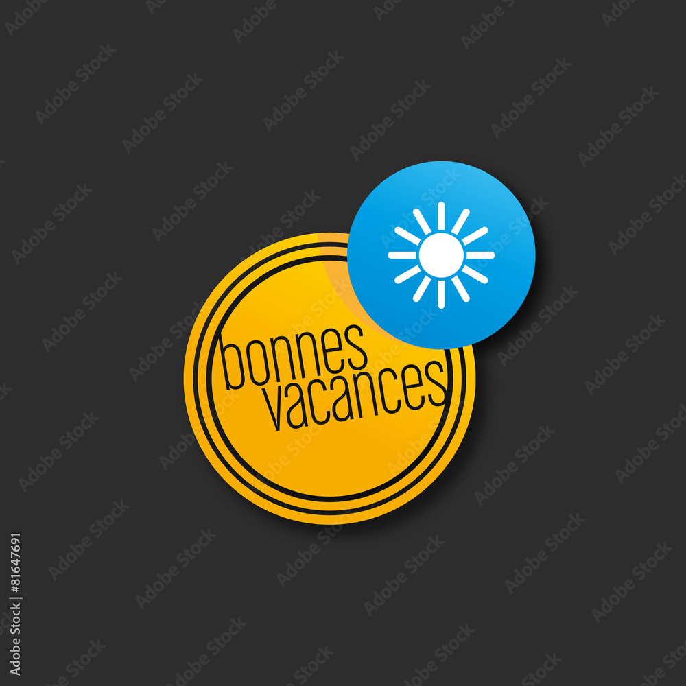 Fototapeta premium bonnes vacances