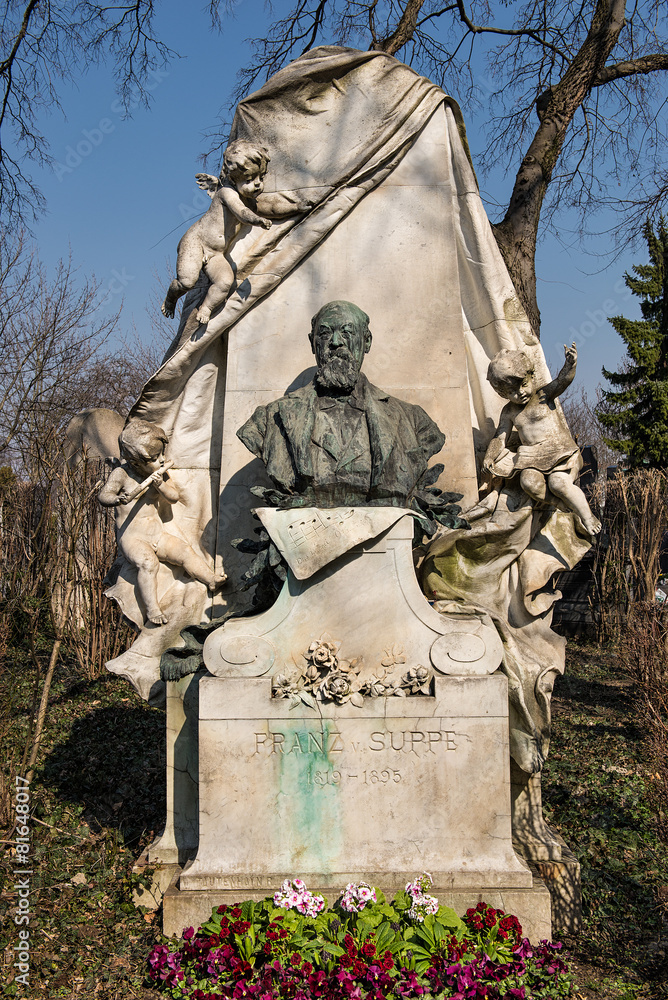 Obraz premium Franz von Suppe - Grab auf dem Zentralfriedhof | Wien