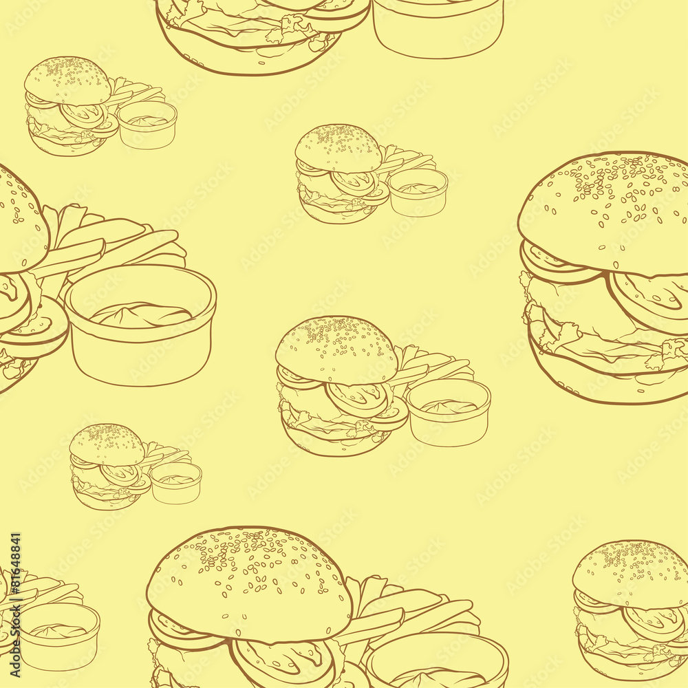 Burger Pattern Burger Pattern