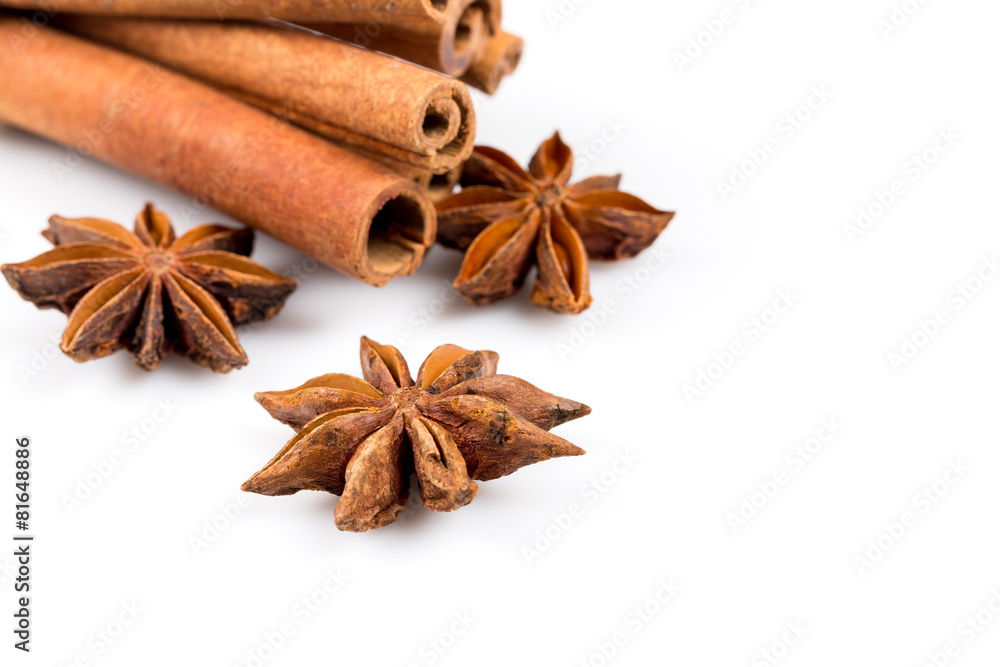 Stars anise and Cinnamon Stars anise and Cinnamon