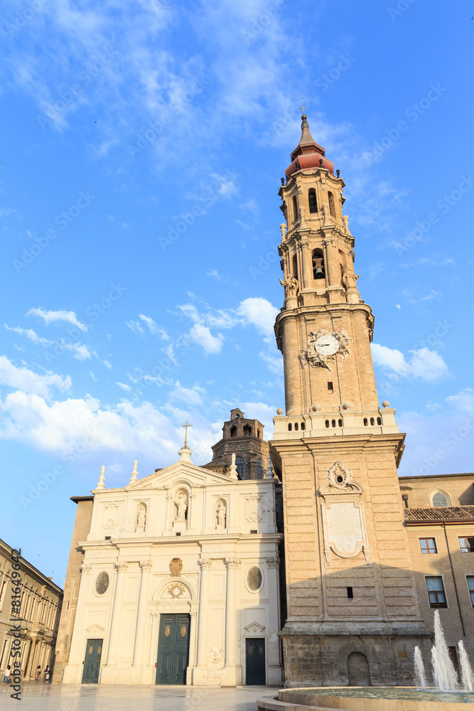 La Seo also known as Salvador Cathedral at Zaragoza