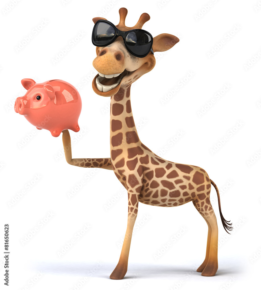 Fototapeta premium Fun giraffe