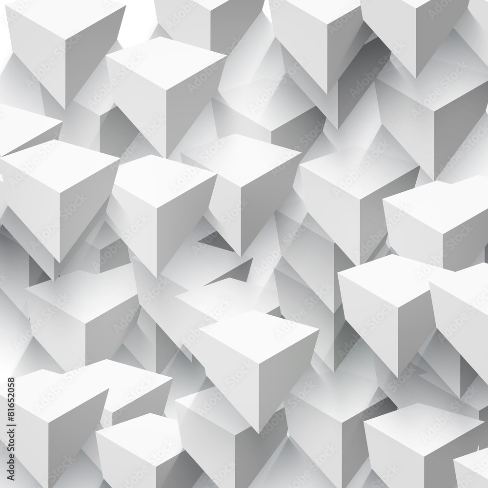 Vector Abstract geometric shape from gray cubes. Vector Abstract geometric shape from gray cubes.