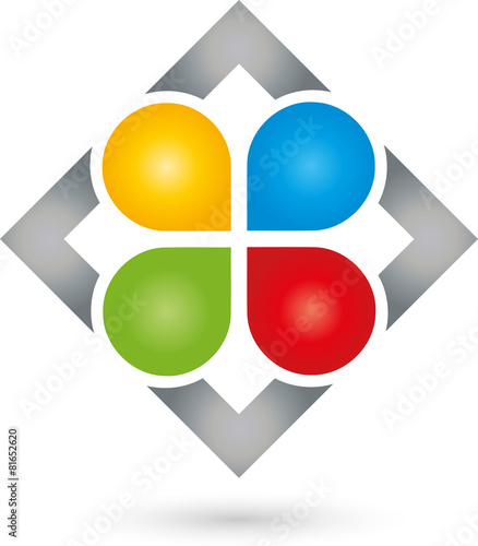Multimedia Logo, Dienstleistung, Vektor