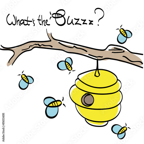Bees Flying around The Beehive