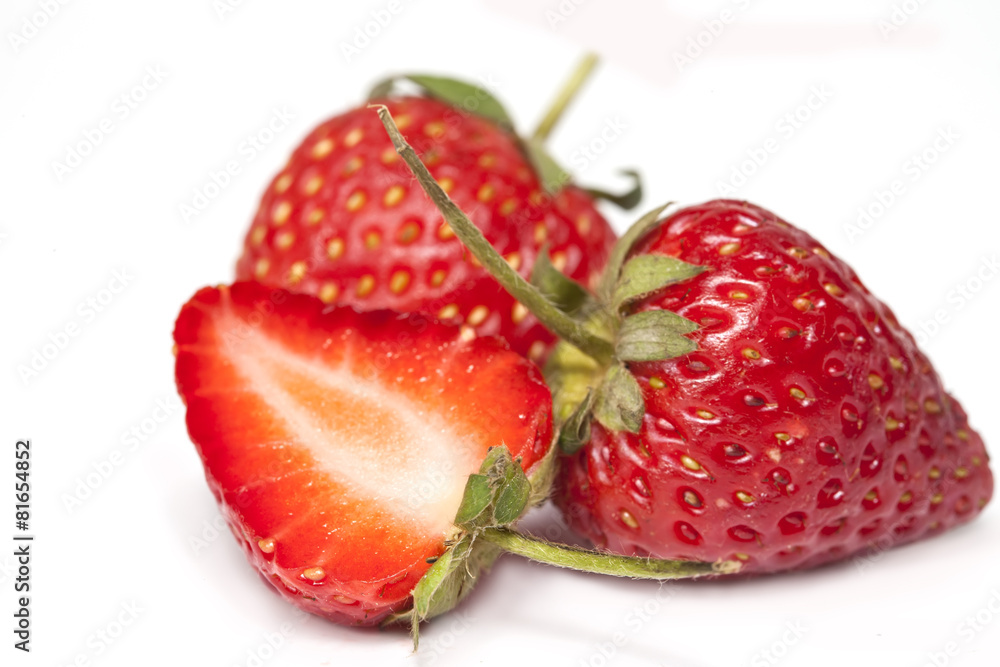 strawberry on white background isolate. strawberry on white background isolate.