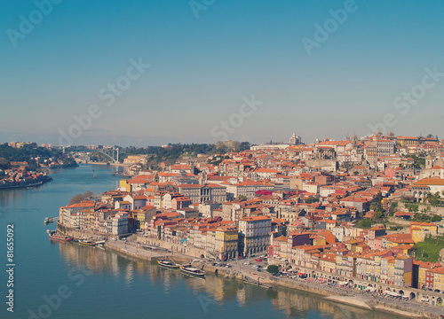 hill with old town of Porto, Portugal