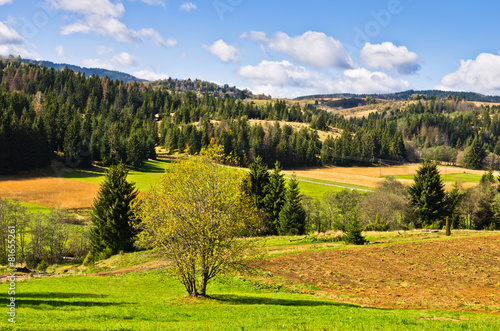 Radocelo mountain landscape at autumn sunny day