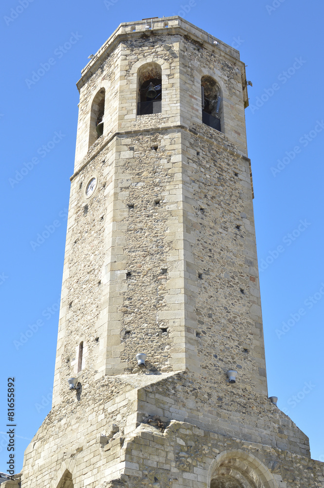 Medieval tower in Puigcerdà, Cerdanya, Girona, Spain