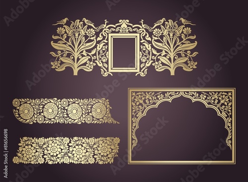 traditional paisley floral pattern, textile , Rajasthan, royal India