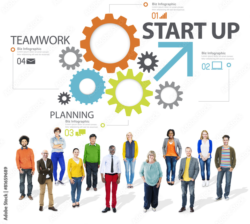 Startup New Business Plan Strategy Teamwork Concept Startup New Business Plan Strategy Teamwork Concept
