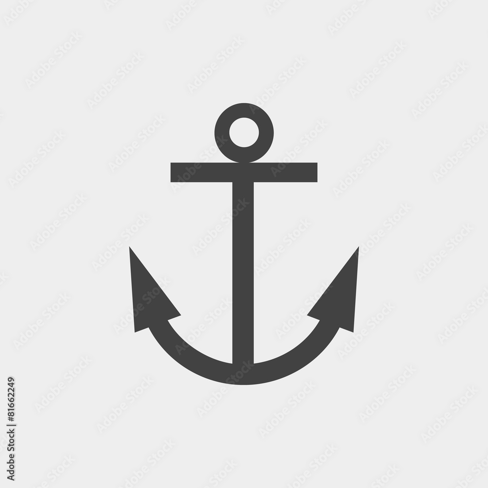 Anchor monochrome icon Anchor monochrome icon