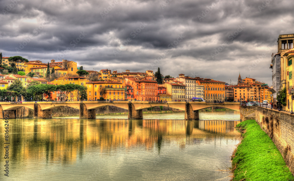 Ponte alle Grazie, a bridge in Florence - Italy