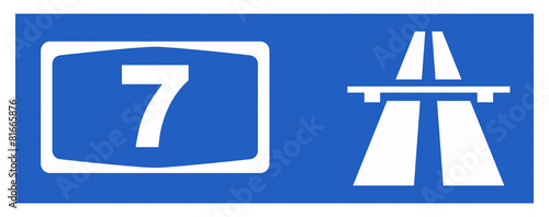 Plakat A7-Symbol mit Reflektierung