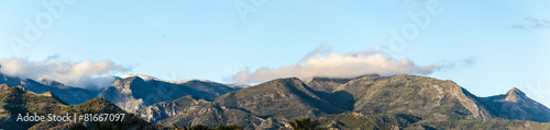 Panorama Berge bei Nerja in Andalusien