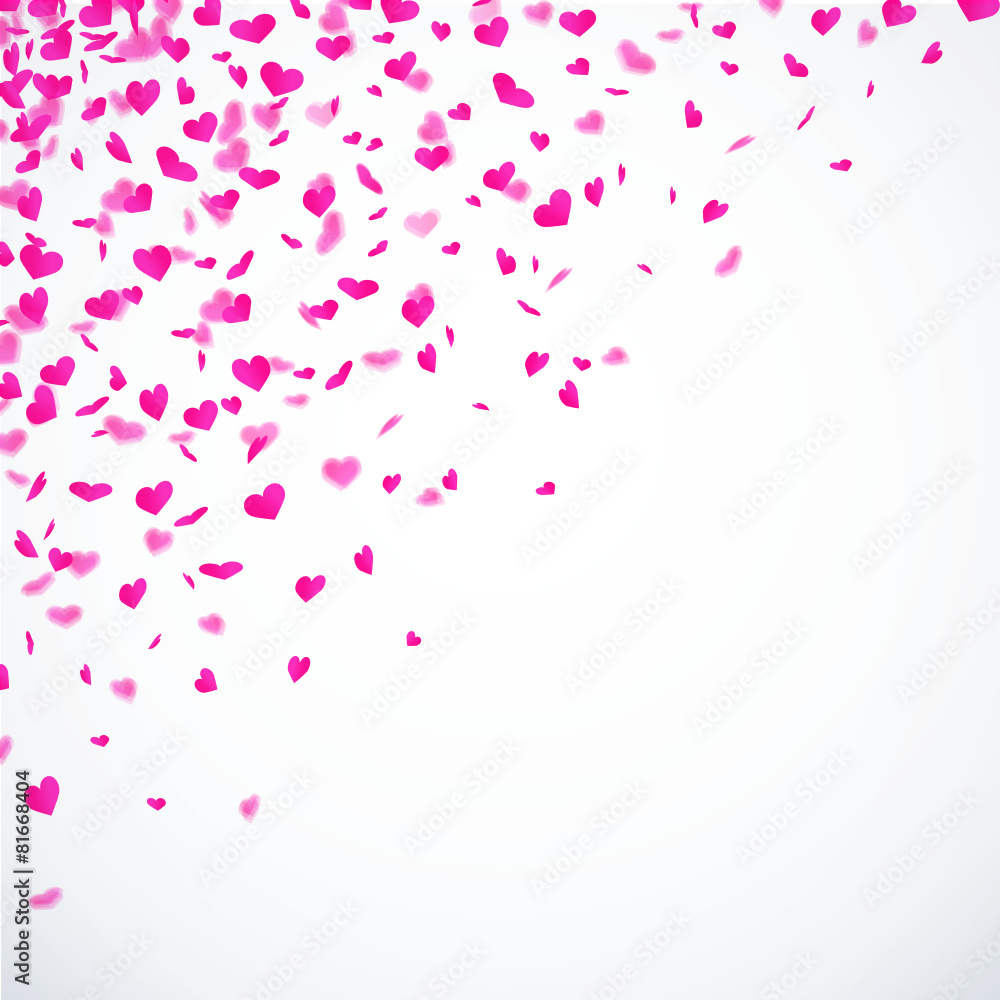 Herzkonfetti - Pink