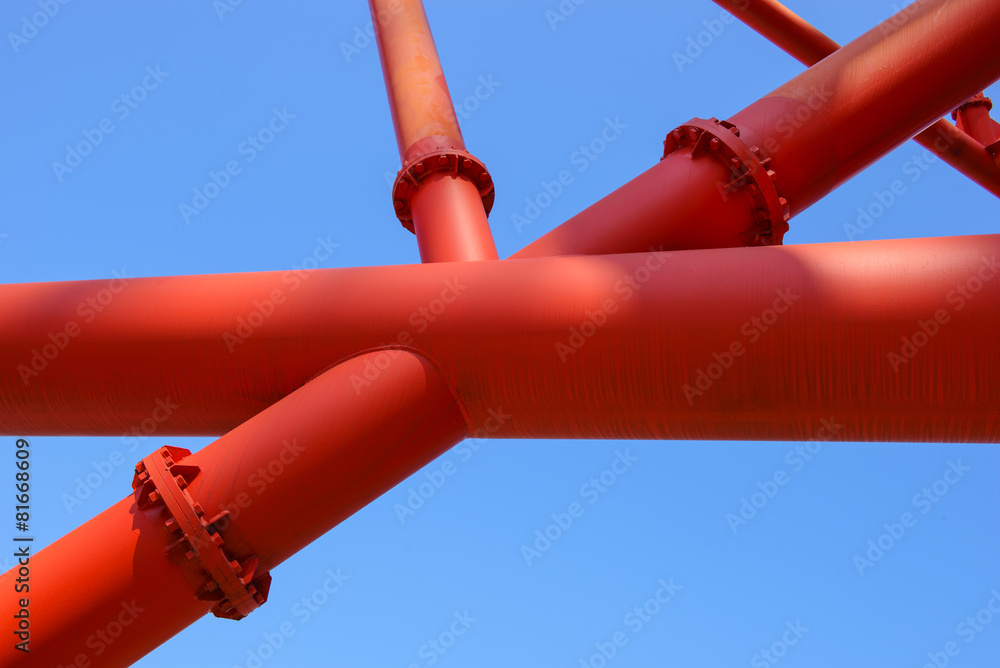 Steel construction background