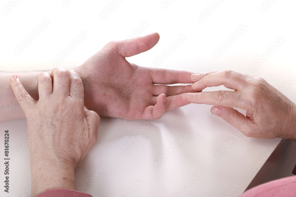 Fototapeta premium hands of the masseur