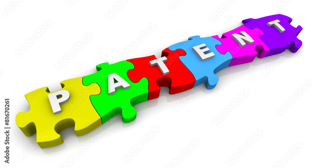 Patent. Inscription on the multicolored puzzles Patent. Inscription on the multicolored puzzles