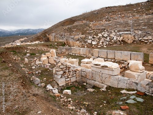 The ruins at Antioch in Pisidia in Turkey
