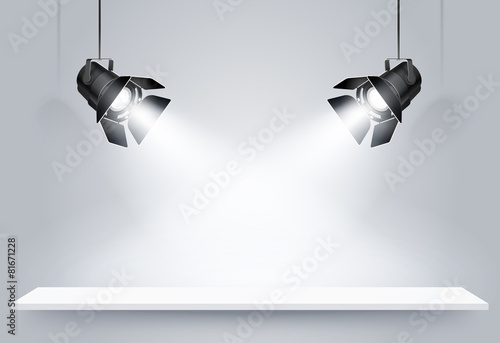 Black lamps. Vector