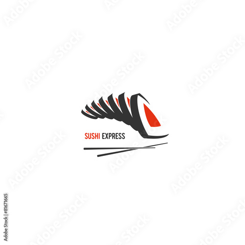 Vector logo for sushi business