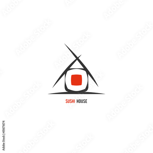Vector logo for sushi business