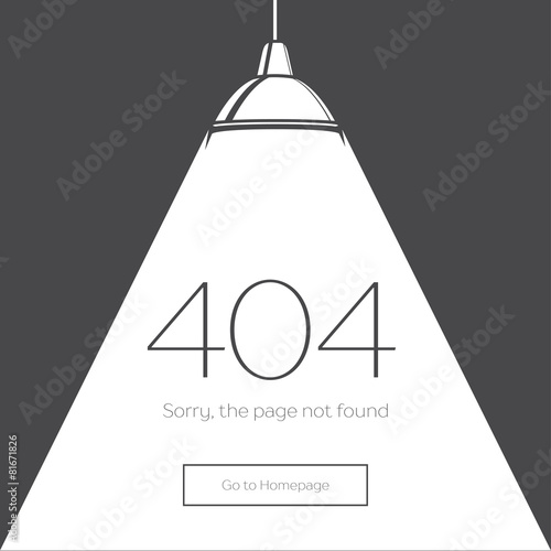 404 Error Page in retro-style